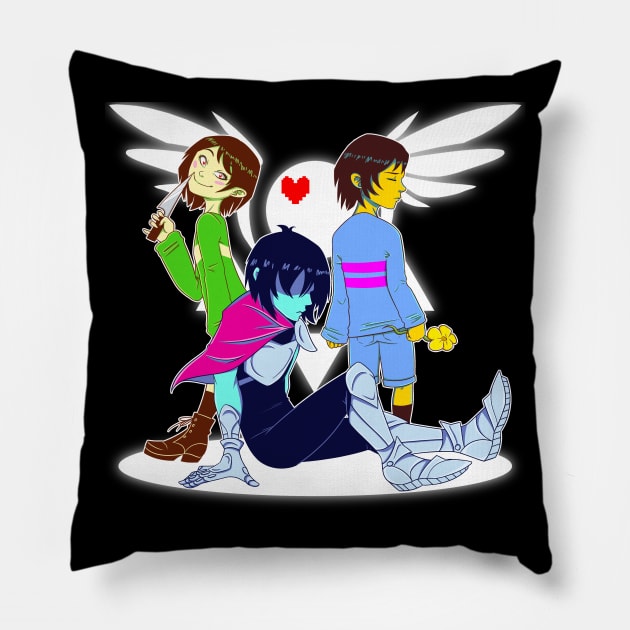 Undertale/Deltarune Pillow by Haelyonn