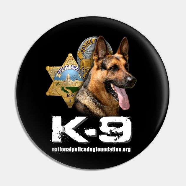 T-shirt: K-9 with Police and Sheriff Badges - K9 Unit - Pin | TeePublic