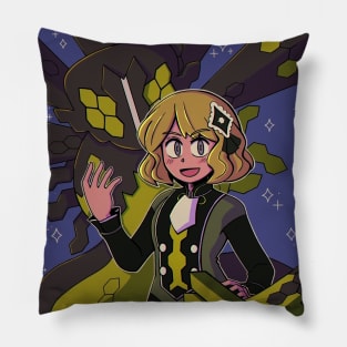 vaporwave anime aesthetic girl serena video game Pillow