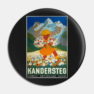 Kandersteg,Switzerland,Ski Poster Pin