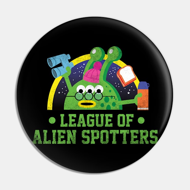 League of Alien Spotters Pin by Nik Afia designs