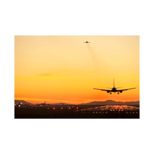 Airport at sunset (C009/4900) T-Shirt