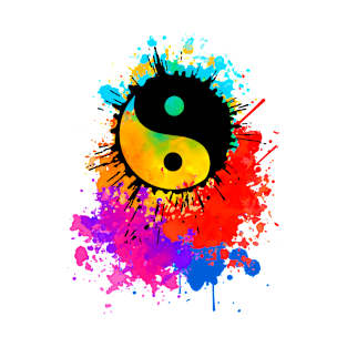 Yin Yang Watercolor T-Shirt