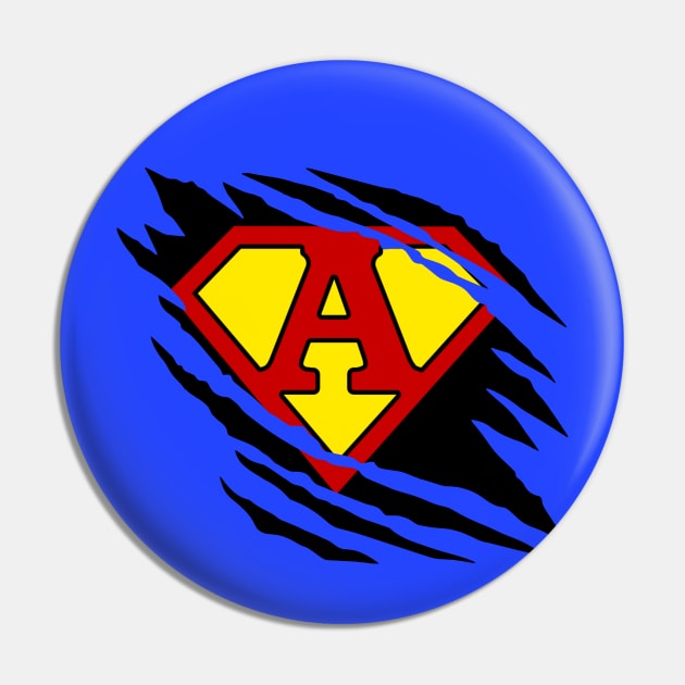 Super A Claw Slash Pin by NextLevelDesignz