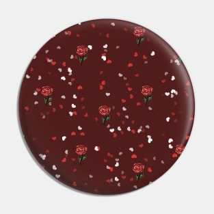 Valentine Rose Pattern Pin