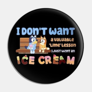 bluey ice cream Pin