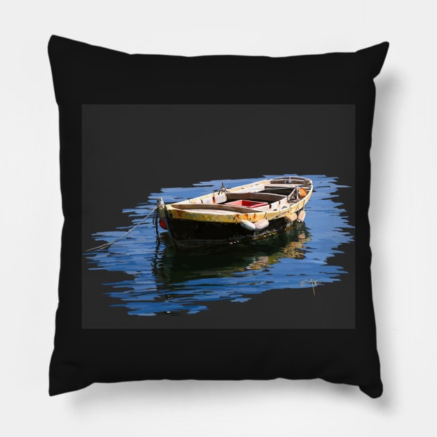 Boat Study I Pillow by Ekalina