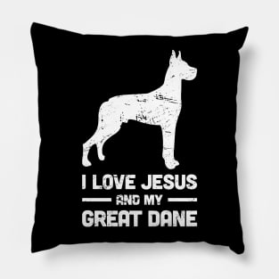 Great Dane - Funny Jesus Christian Dog Pillow