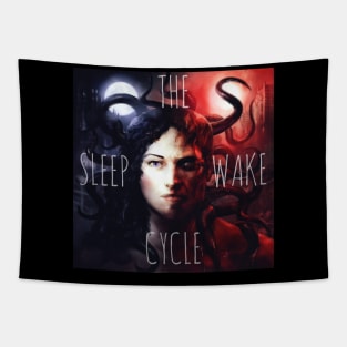 Sleep/Wake Cycle Logo - with text Tapestry