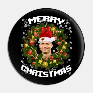 Cristiano Ronaldo Merry Christmas Funny Pin