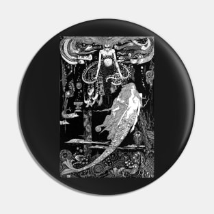 The Sea Witch - The Little Mermaid, Harry Clarke Pin