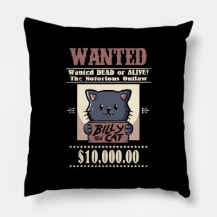 Wanted Cat by Tobe Fonseca Pillow