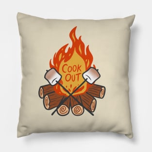 Cookout Campfire Pillow