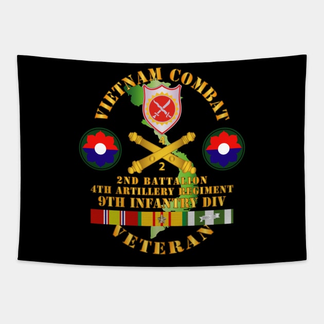 Vietnam Combat Veteran w 2nd Bn 4th Artillery - 9th ID Tapestry by twix123844