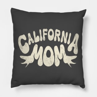 California Mom distressed typo Pillow