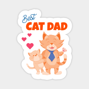 Best Cat Dad Magnet