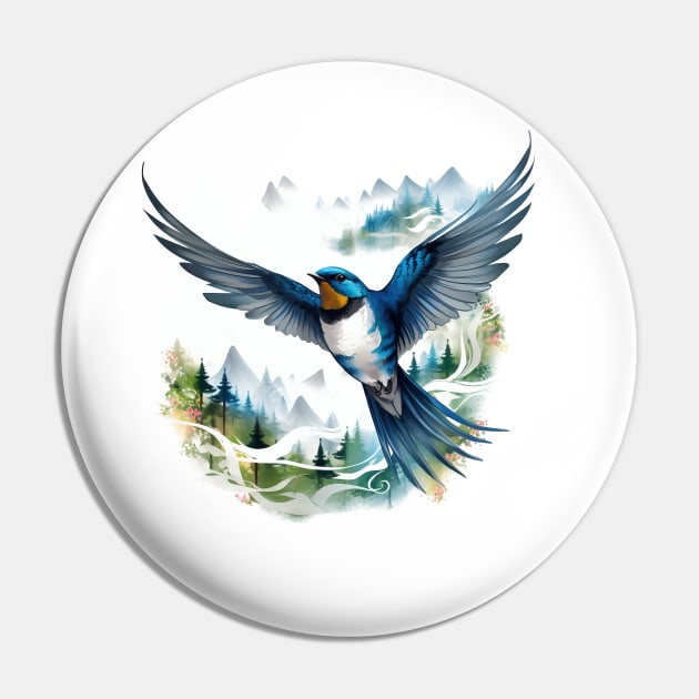 Swallow Bird Pin by zooleisurelife