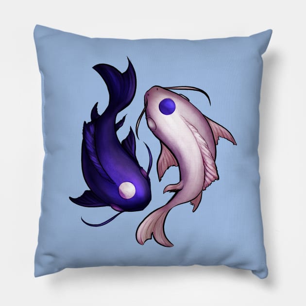 Tui and La v2 Pillow by acearose