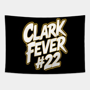 Clark Fever 22 White yellow colors Tapestry