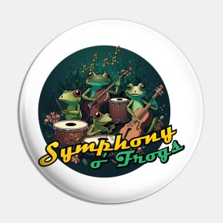 Symphony of Frogs Pin