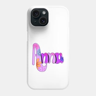 Anna popular girls first name. Personalized personalised customised name Anna Phone Case