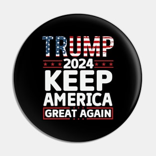 Trump 2024, Keep America Great Again Pin