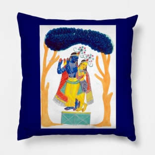 Radha and Krishna, India, 18th - 19th Century Pillow