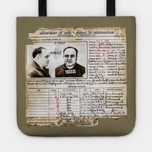 Al Capone Arrest Record, 1932 Tote