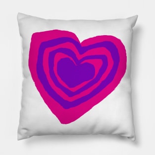 Pink Purple Hearty T-Shirt & Tees Pillow