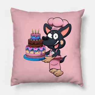 Chihuahua Dog With Birthday Cake Pillow