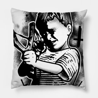 slingshot kid Pillow