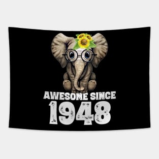 Awesome since 1948 72 Years Old Bday Gift 72th Birthday Tapestry