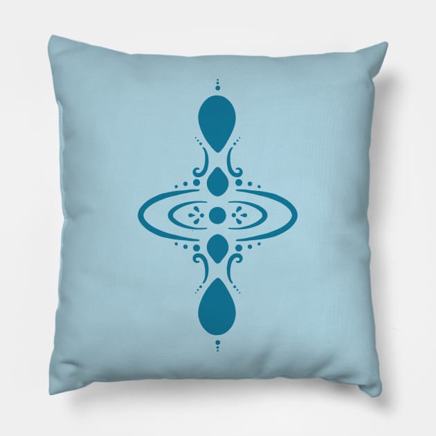 Groovy Mindfulness Symbol Pillow by Slightly Unhinged