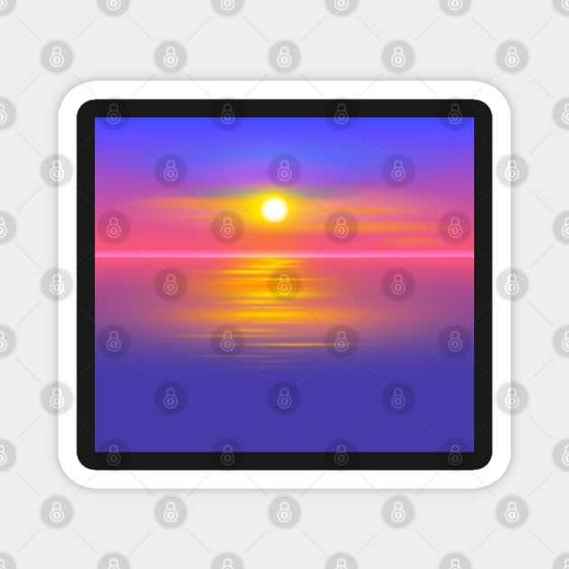 Sunset Dream 1 Magnet by GeraldNewtonArt