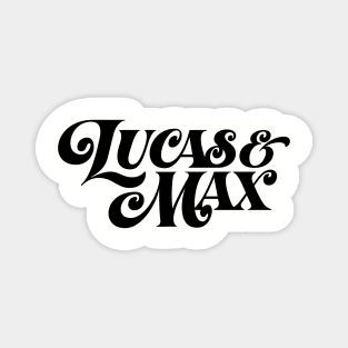 Lucas & Max (black) Magnet