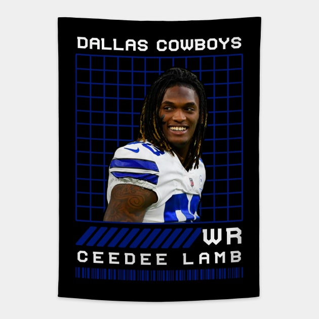 CEEDEE LAMB - WR - DALLAS COWBOYS Tapestry by Mudahan Muncul 2022