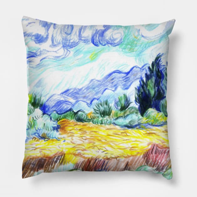 VINCENT VAN GOGH Pillow by adil shop