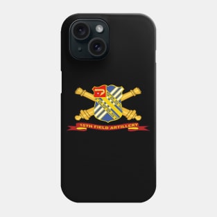 18th Field Artillery w Br - Ribbon Phone Case