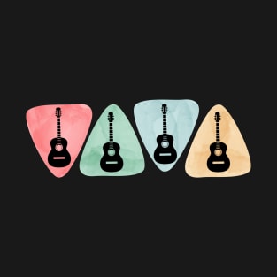 Guitar Pick Watercolor Design T-Shirt