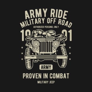 Army Military Off Road Retro T-Shirt