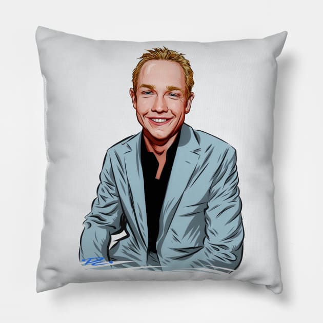 Blaine Larsen - An illustration by Paul Cemmick Pillow by PLAYDIGITAL2020