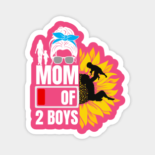 Super Mom of Boys- Powered by Love and Energy Magnet