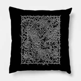 Death frame death metal style Pillow