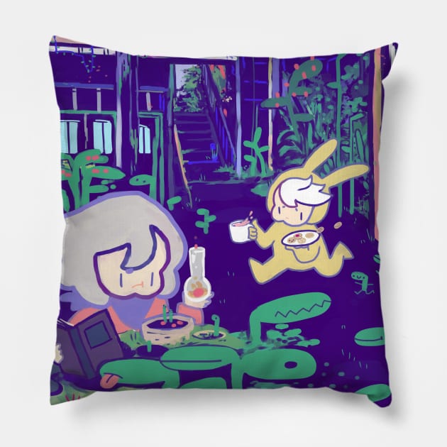 Plant Farm Pillow by kurilord