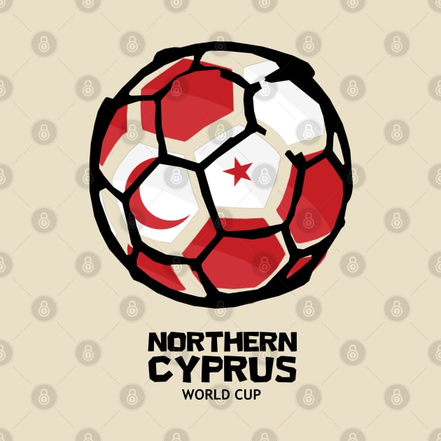 Northern Cyprus Football Country Flag by KewaleeTee