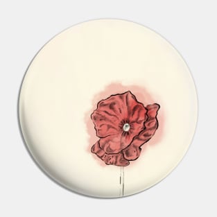 Red Poppy poster Pin