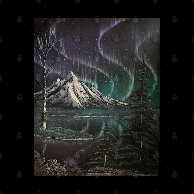 Purple and Teal Northern Lights by J&S mason