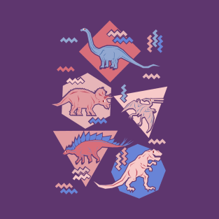 Nineties Dinosaurs Rose T-Shirt