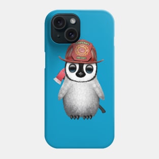 Cute Baby Penguin Firefighter Phone Case