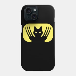 BLACK NINJA SAMURAI CAT WITH LONG SHARP CLAWS Phone Case